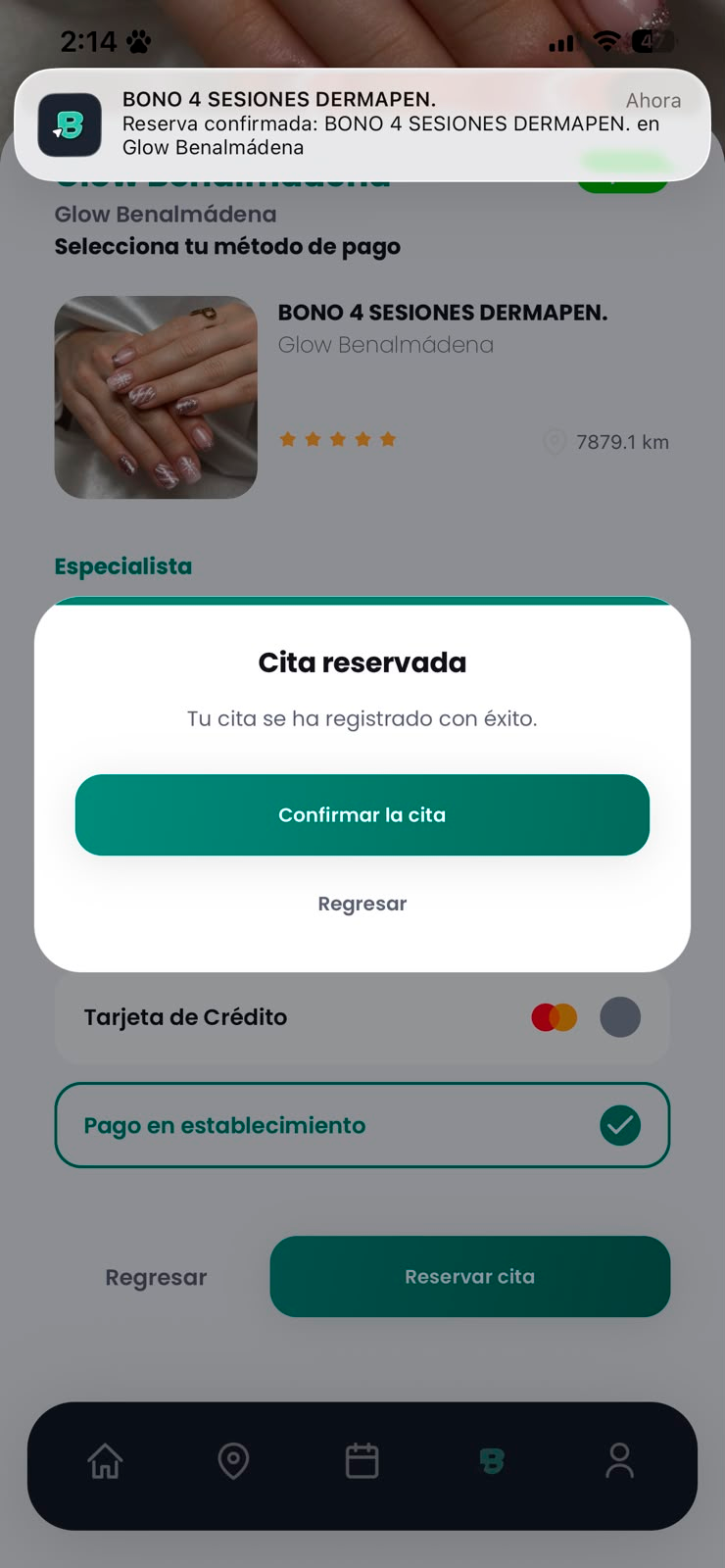 Confirma tu reserva